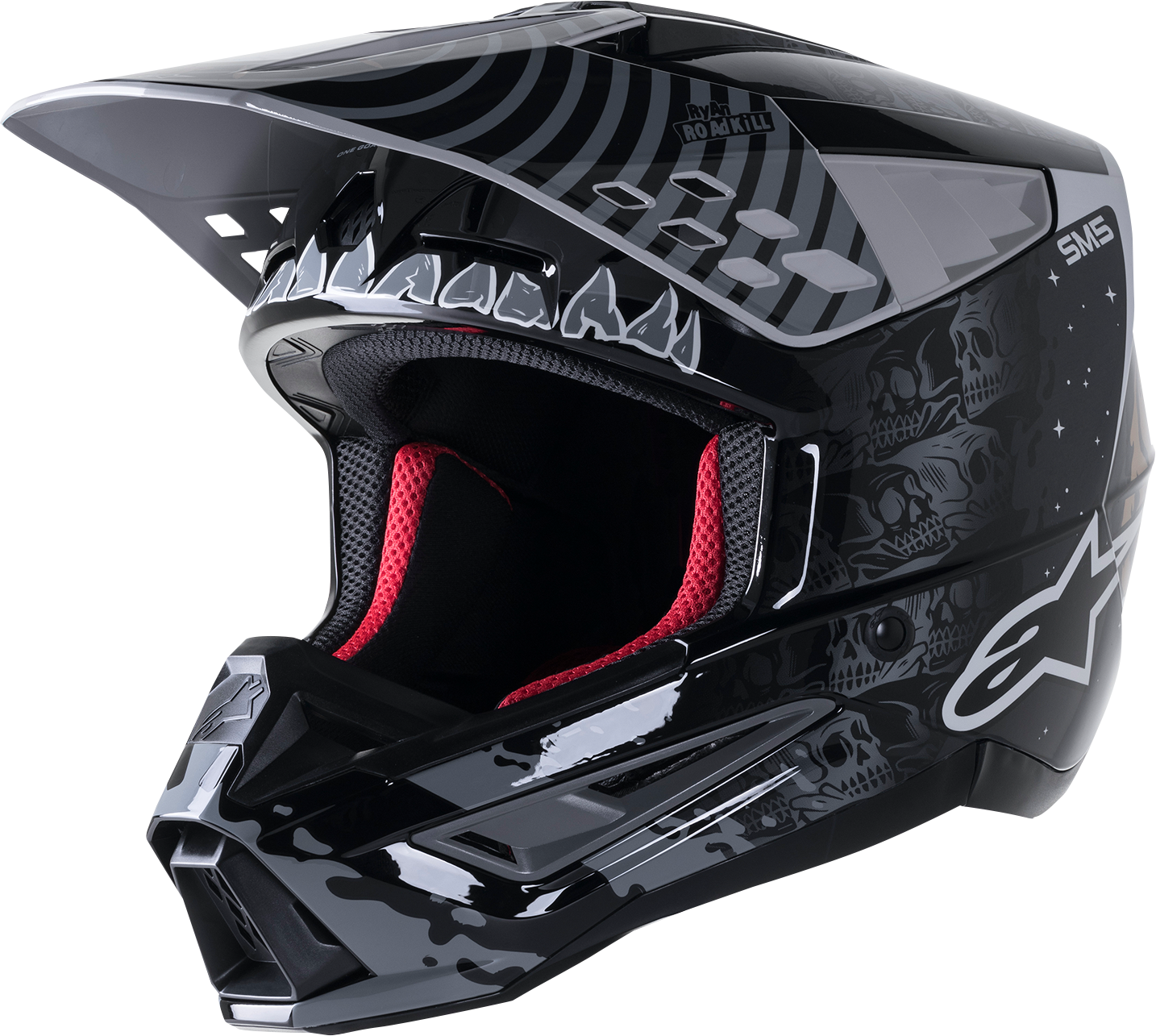 SM5 Helmet - Solar Flare - Gloss Black/Gray/Gold - 2XL