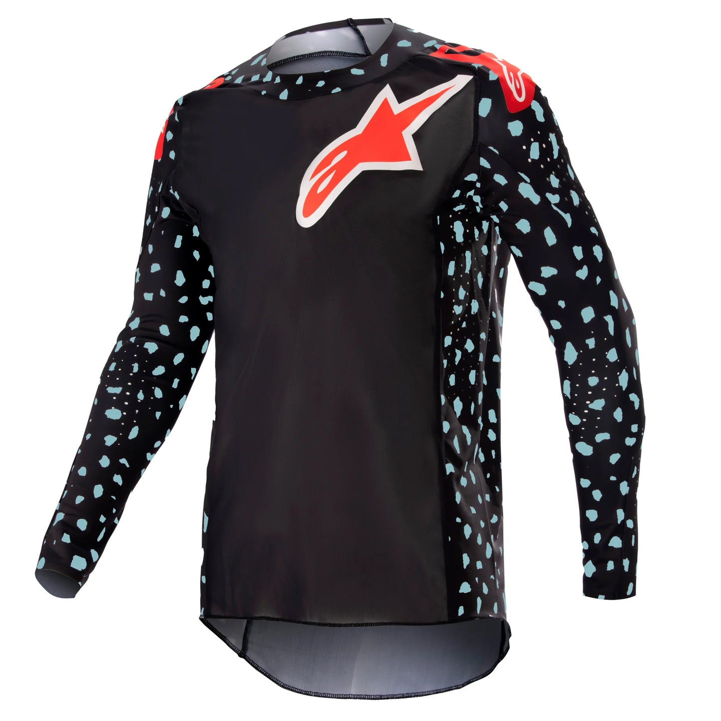Supertech North Jersey Black/Neon Red Sm