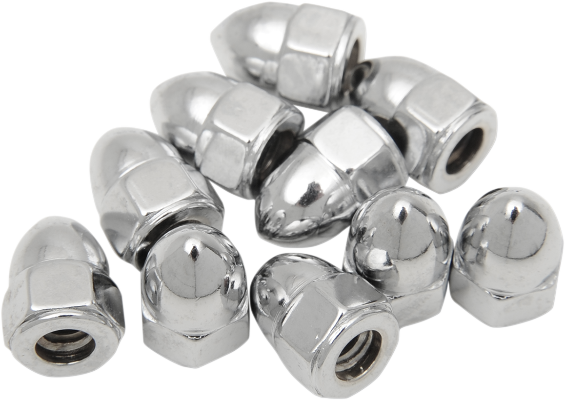 DRAG SPECIALTIES 10-24 Acorn Nut Chrome MPB101