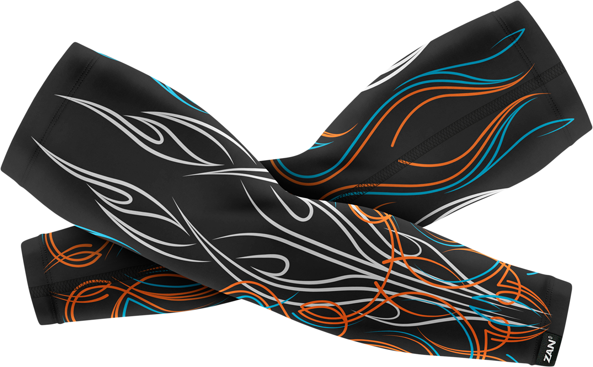 ZAN HEADGEAR SportFlex* Arm Sleeves - Pinstripe Flame - Large AL426LG