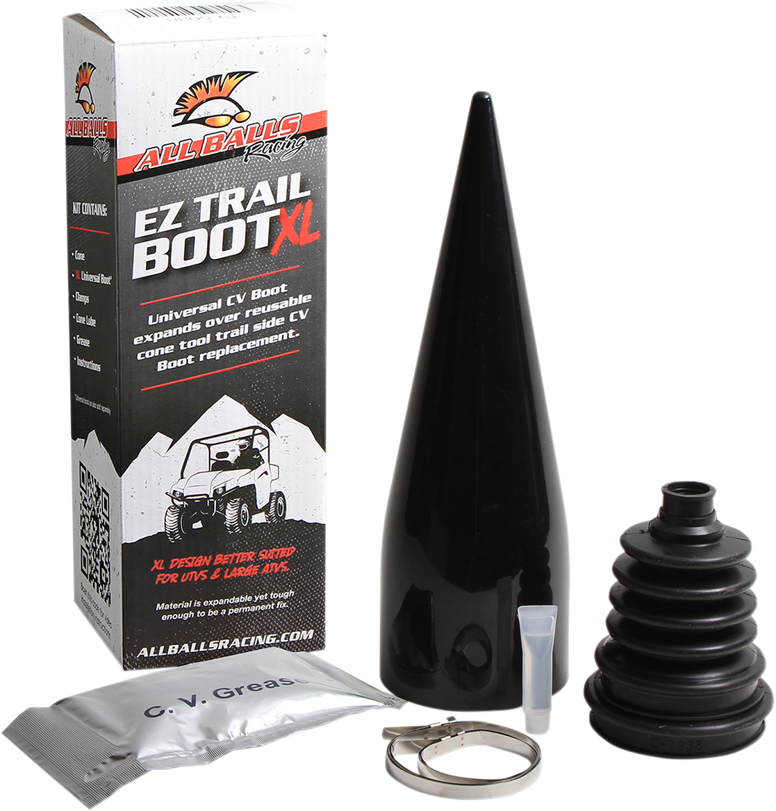 ALL BALLS CV Boot Kit - EZ Trail - XL - with Cone Tool 19-5038