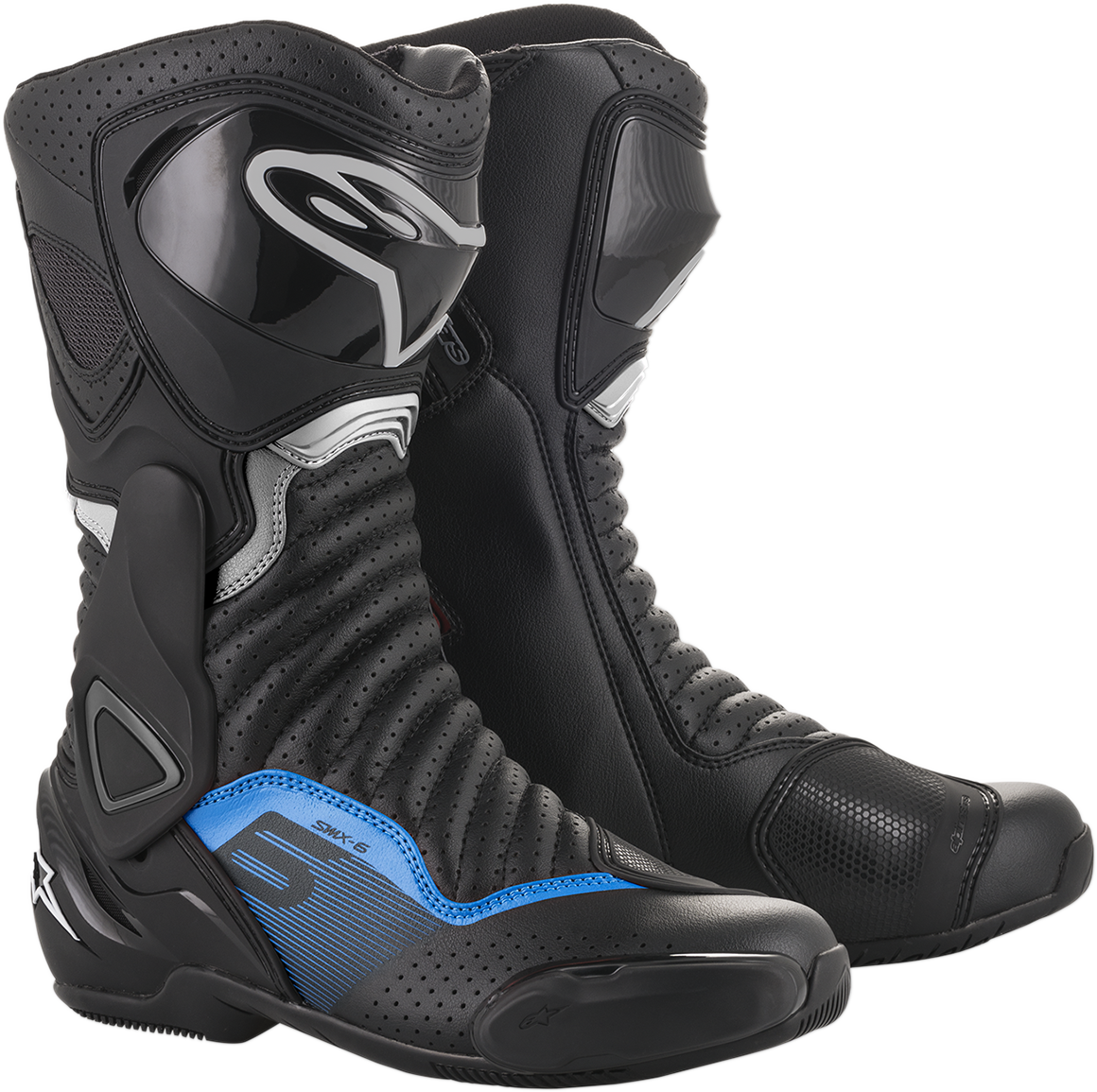 ALPINESTARS SMX-6 v2 Boots - Black/Gray/Blue - Vented - US 7.5 / EU 41 2223017-1178-41