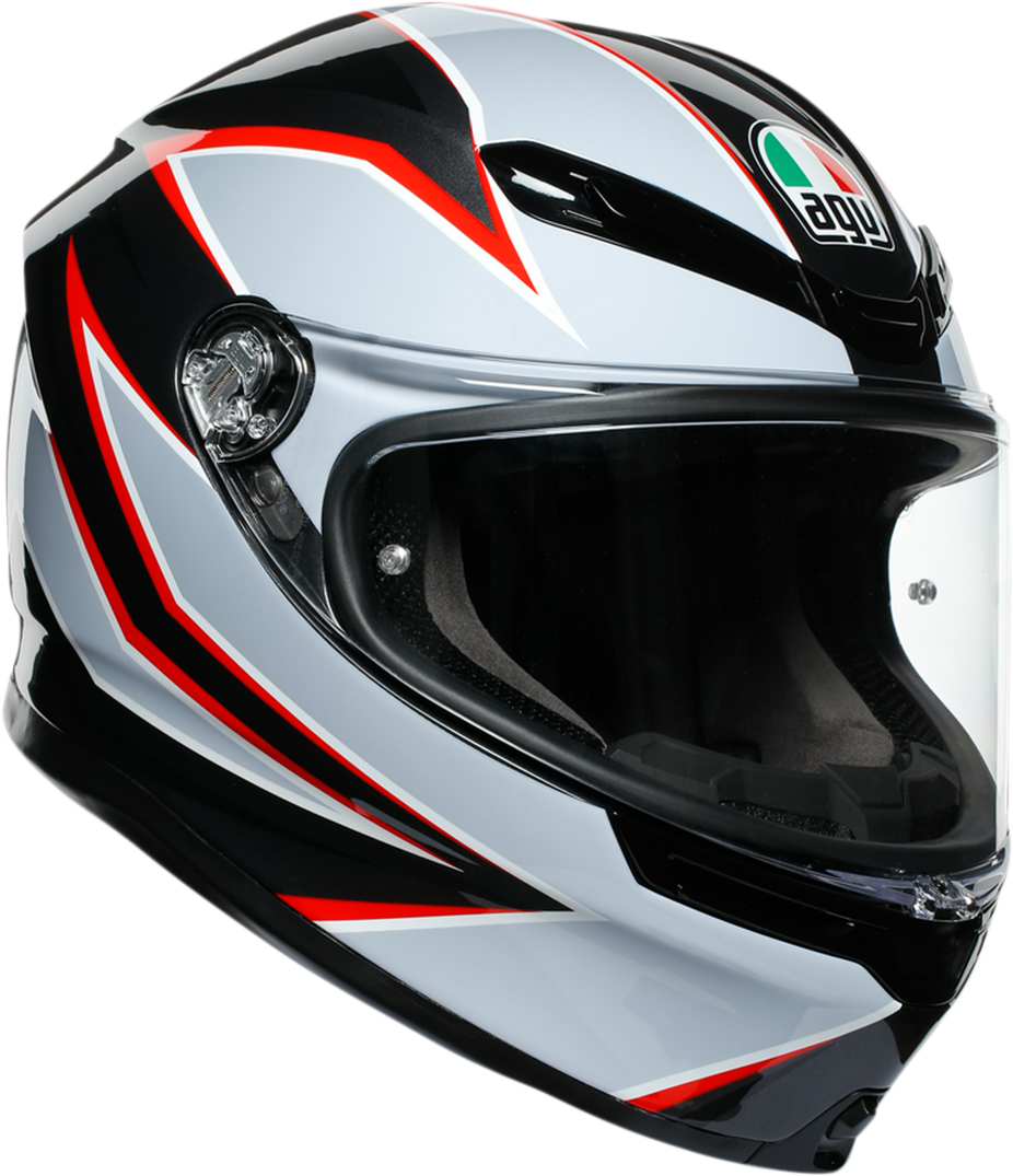 AGV K6 Helmet - Flash - Black/Gray/Red - 2XL 216301O2MY01011
