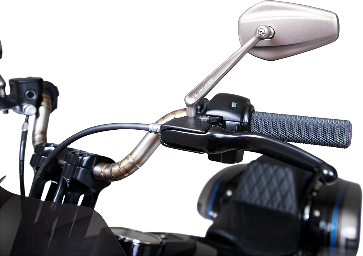 ARLEN NESS Mini Stocker Mirror - Titanium - Left 13-168