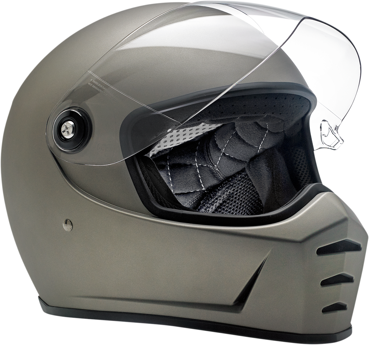 BILTWELL Lane Splitter Helmet - Flat Titanium - 2XL 1004-803-106