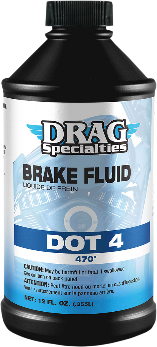 DRAG SPECIALTIES OIL DOT 4 Brake Fluid - 12 U.S. fl oz. 37030013