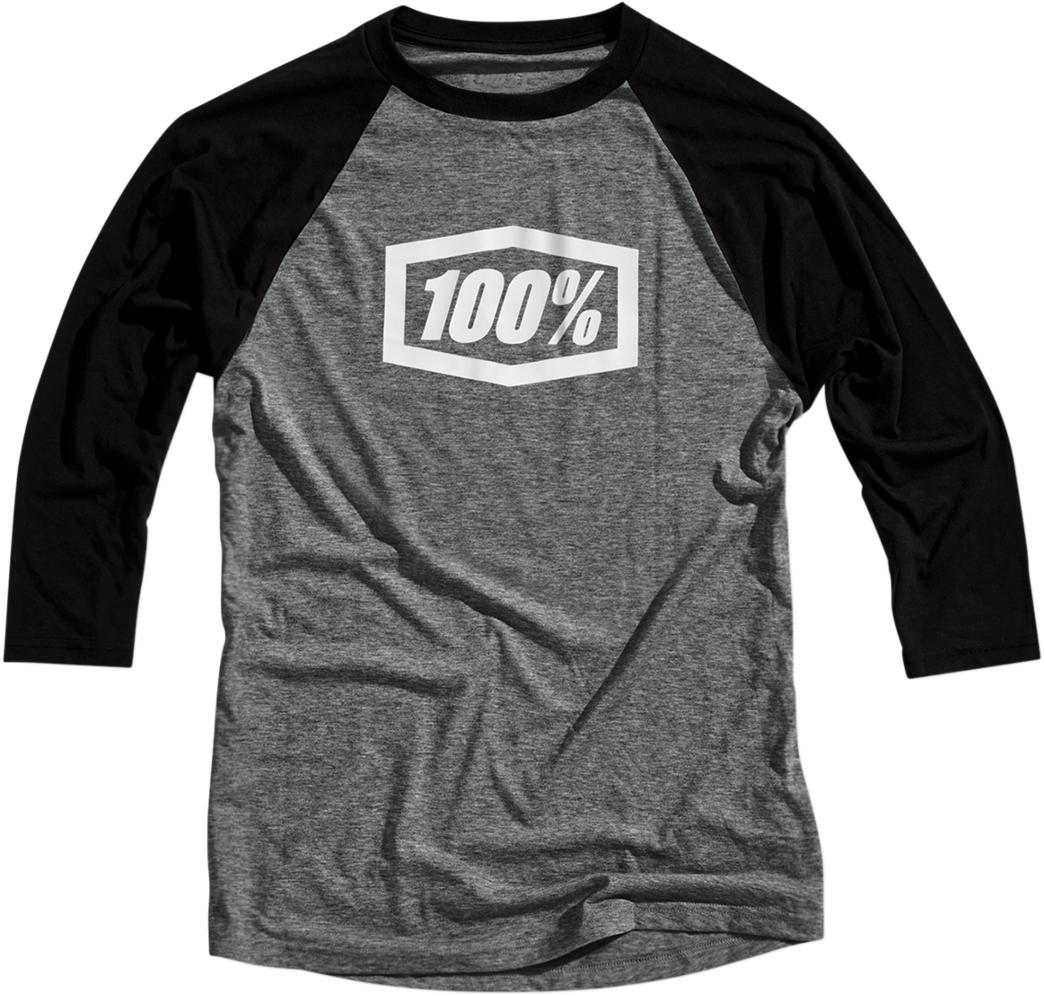 100% Tech Icon 3/4 Sleeve T-Shirt - Black - Large 20012-00002