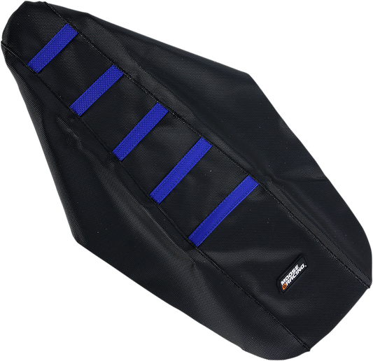 MOOSE RACING Ribbed Seat Cover - Black Cover/Blue Ribs - Yamaha YZ8502-332RT