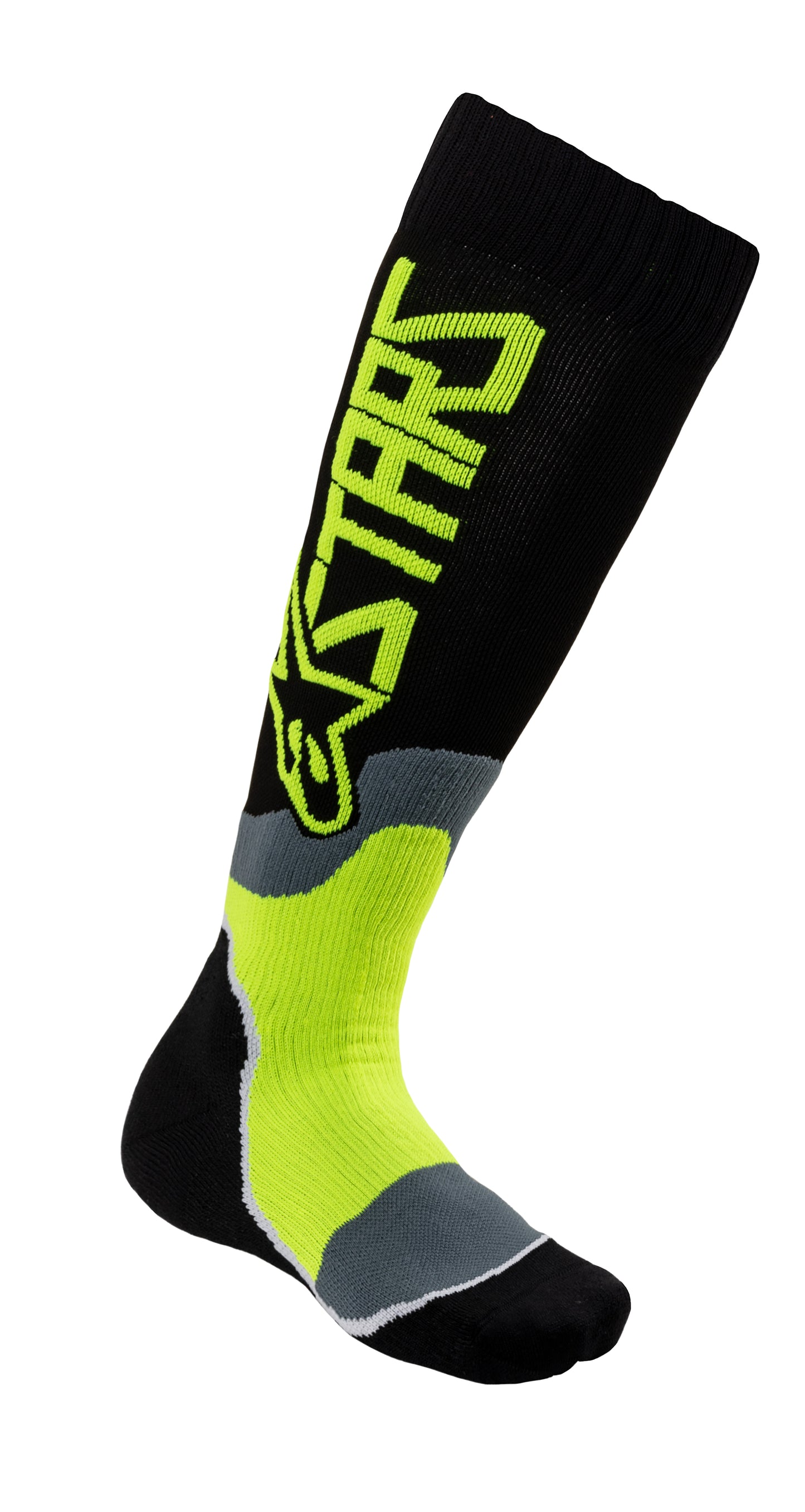 Mx Plus 2 Socks Black/Yellow Fluo Small