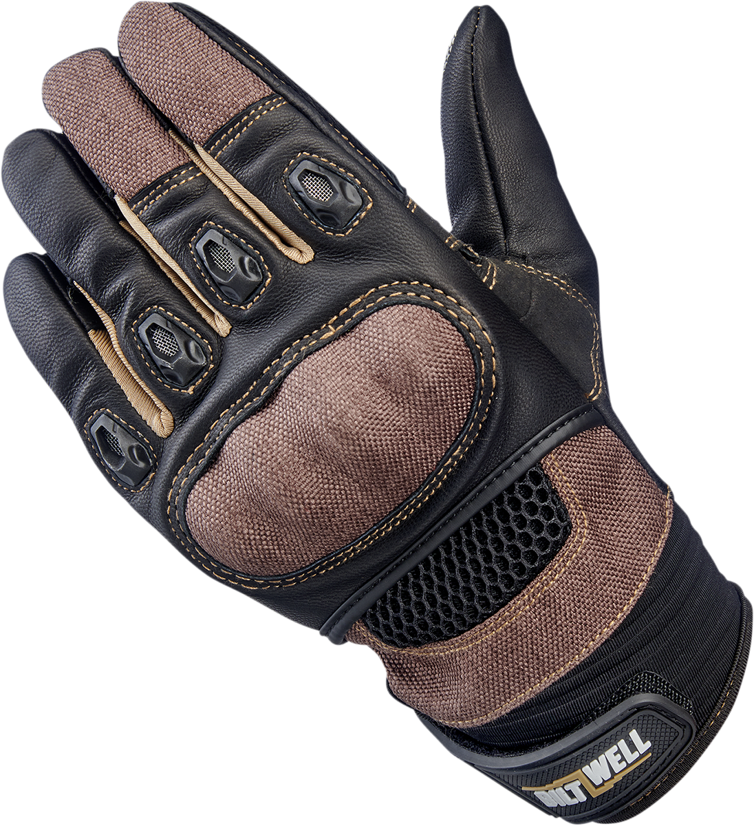 BILTWELL Bridgeport Gloves - Chocolate/Black - Small 1509-0201-302