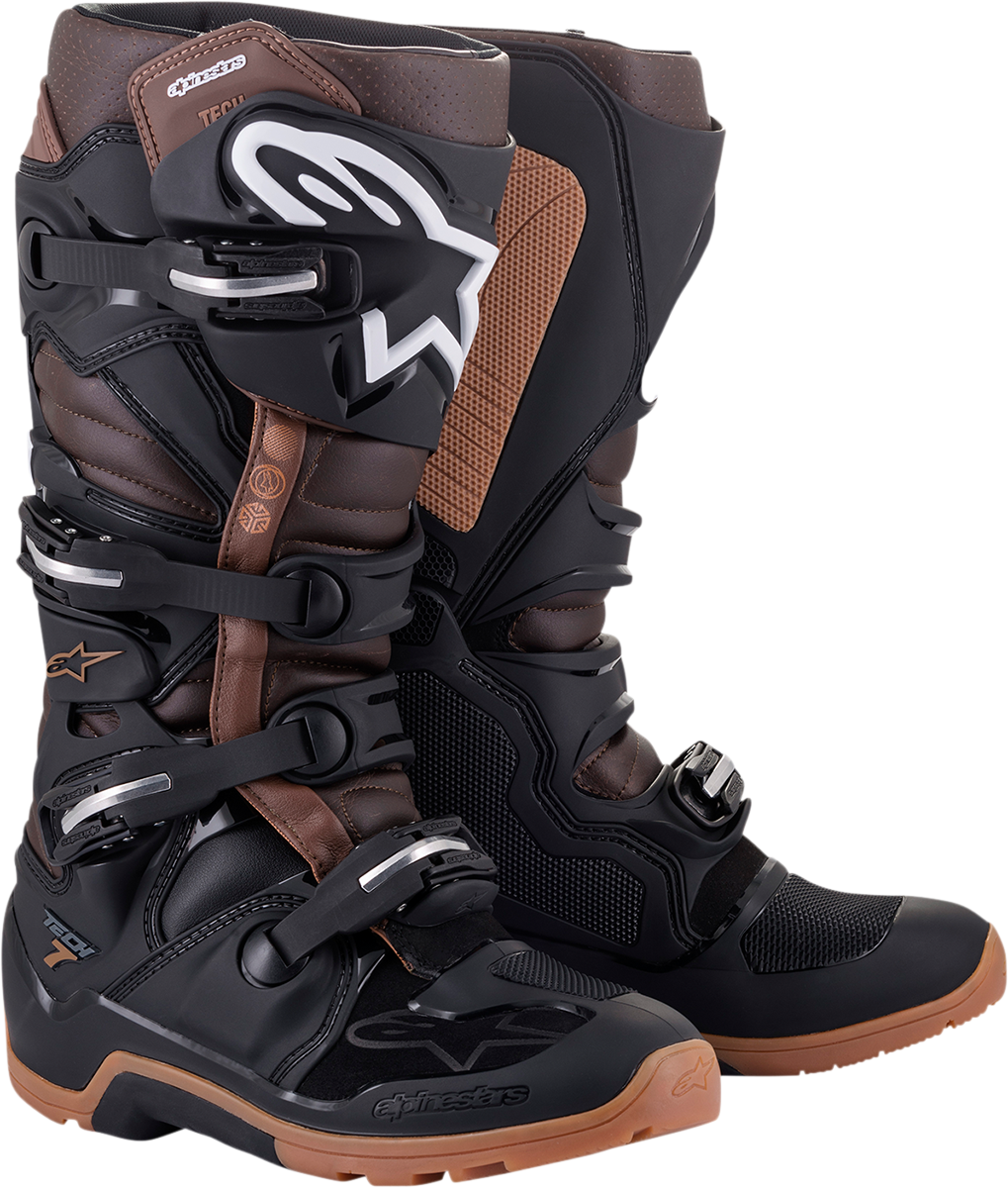 ALPINESTARS Tech 7 Boots - Black/Brown - US 13 2012114-1089-13
