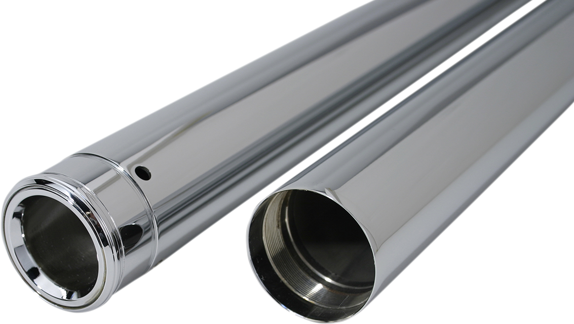 CUSTOM CYCLE ENGINEERING Show Chrome Fork Tubes - 49 mm - 23.875" 710011