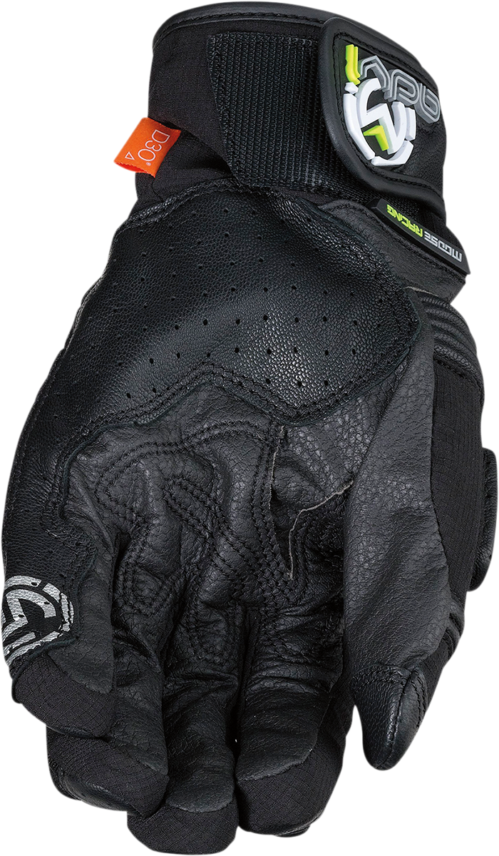 MOOSE RACING ADV1* Short Gloves - Black - Large 3330-7000
