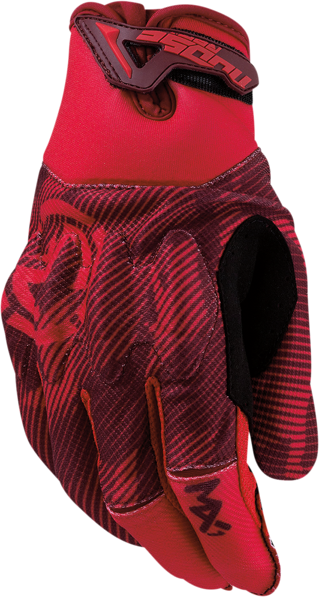 MOOSE RACING MX1* Gloves - Red/Black - Medium 3330-7053