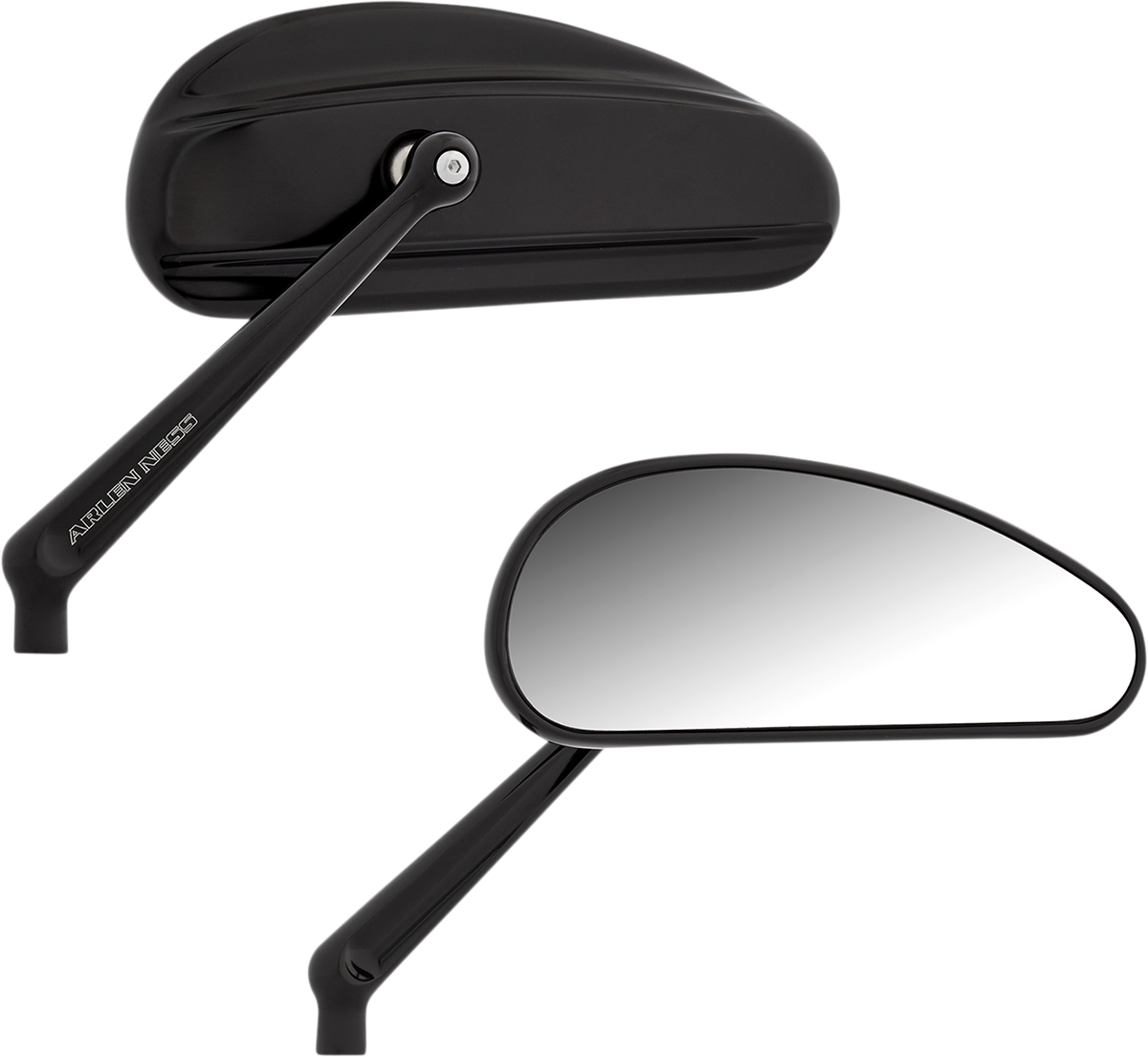 ARLEN NESS Downdraft Mirror - Black Anodized 510-026