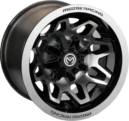 MOOSE UTILITY Wheel - 416X - Front/Rear - Machined Black - 12x7 - 4/156 - 4+3 416M127156GBMF4