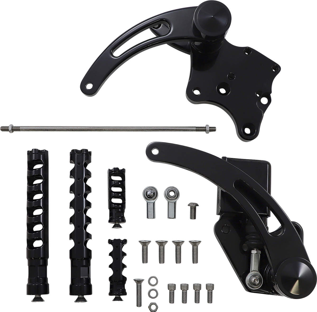 ACCUTRONIX Forward Control - Black - Slotted FC106-SSAKB