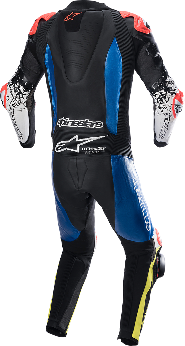 ALPINESTARS GP Tech Suit v4 - Black/Blue/Yellow Fluorescent - US 40 / EU 50 3156822-1075-50