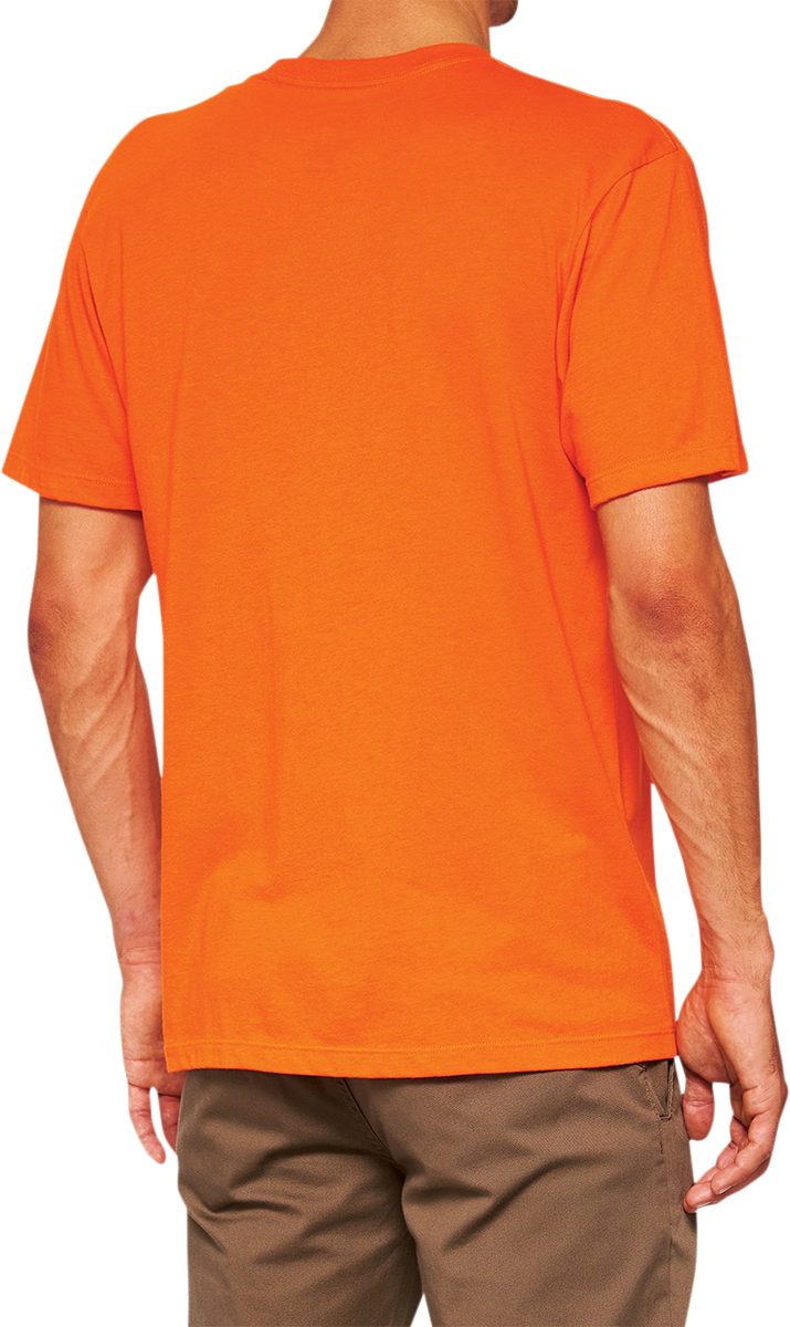 100% Icon T-Shirt - Orange - Medium 20000-00041