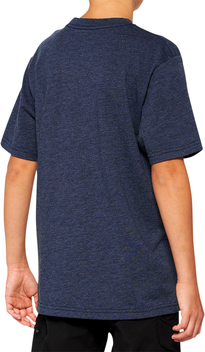 100% Youth Icon T-Shirt - Navy - Large 20001-00014