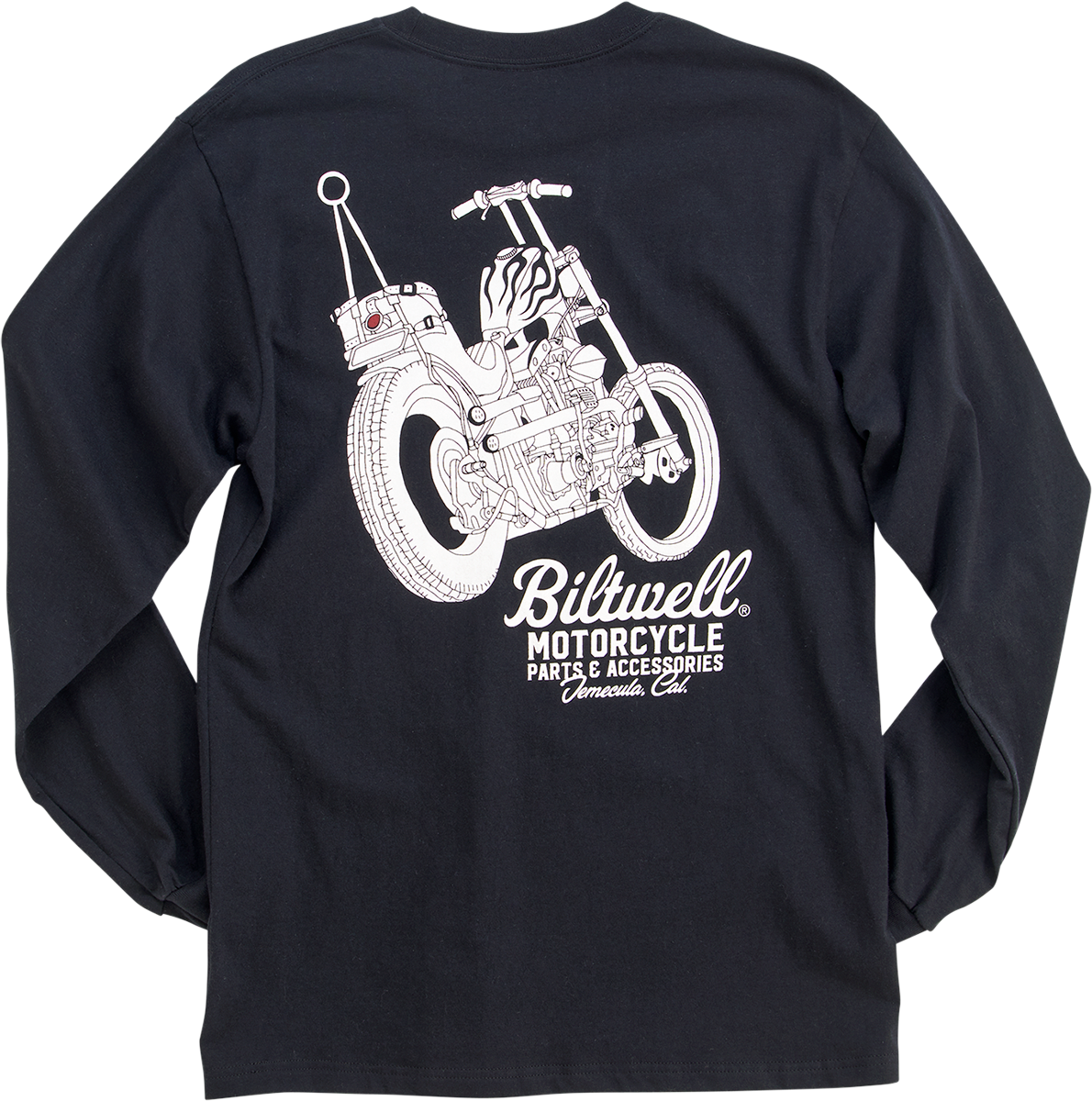 BILTWELL Chopper Long-Sleeve T-Shirt - Black - Medium 8104-080-003