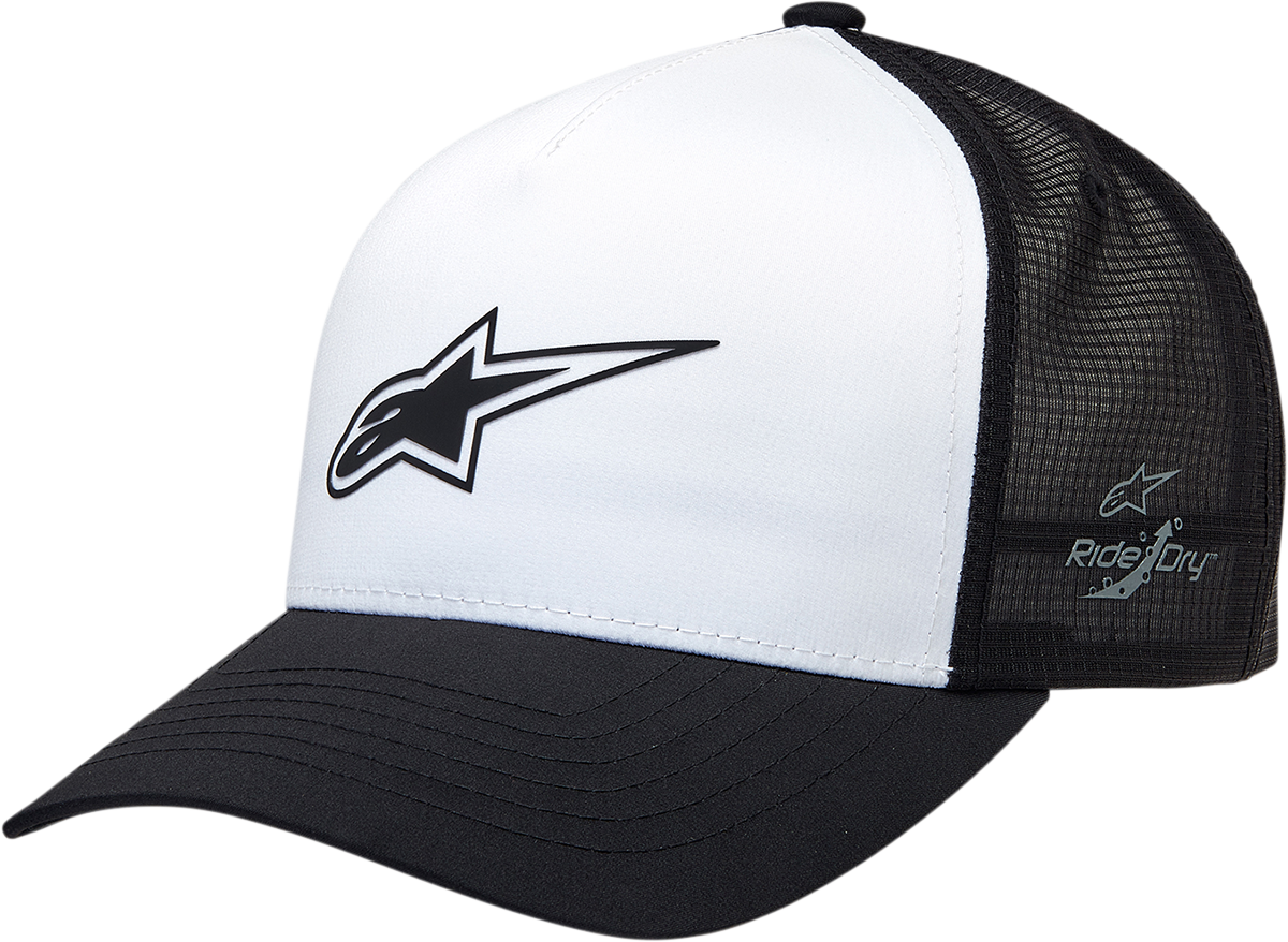 ALPINESTARS Advantage Tech Trucker Hat - Black/White - One Size 1212811601010OS
