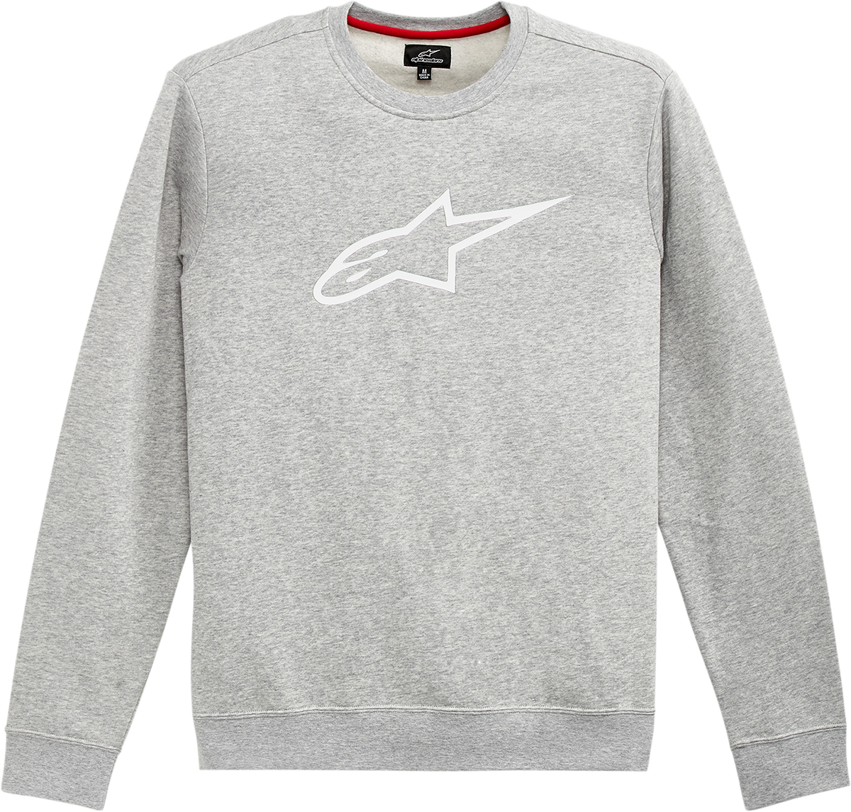 ALPINESTARS Ageless Crew Fleece - Gray/White - Large 1212513221126L