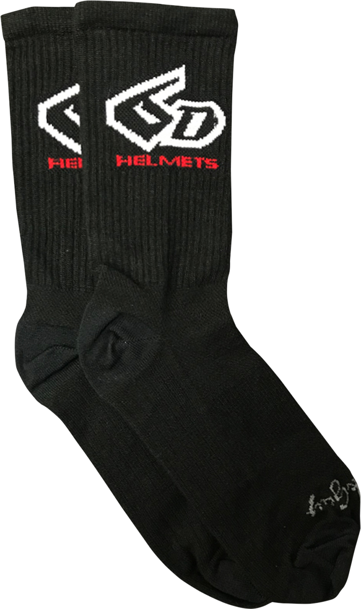 6D HELMETS 6D Cycling Socks - Black - Small/Medium 52-7000
