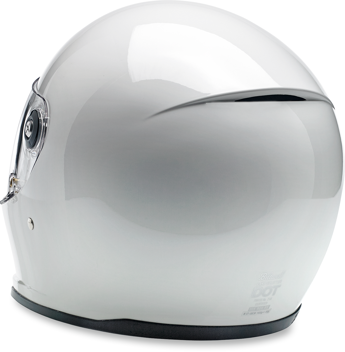 BILTWELL Lane Splitter Helmet - Gloss White - Small 1004-104-102