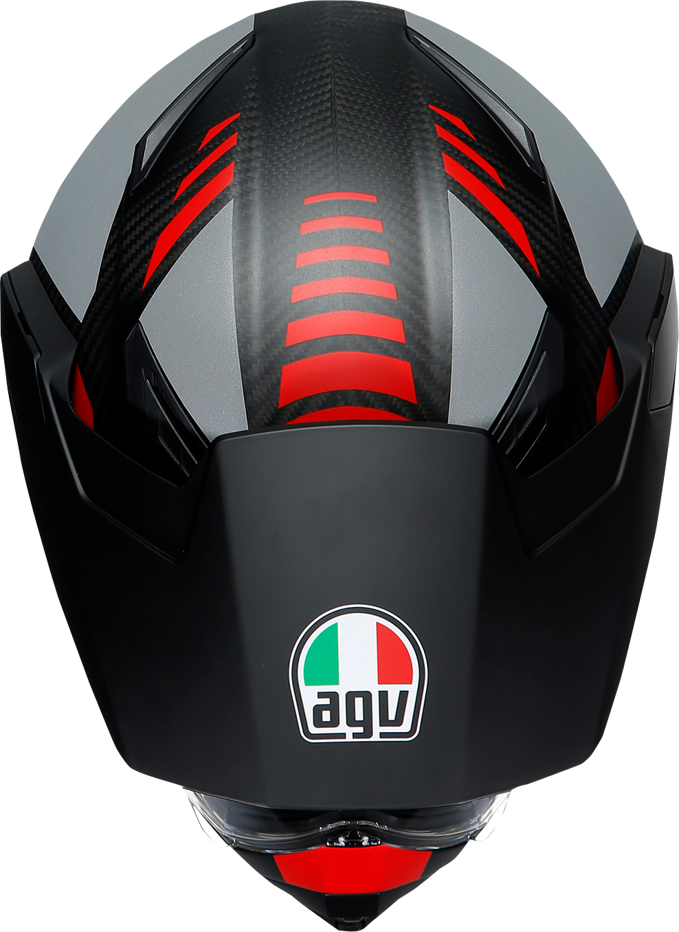 AGV AX9 Helmet - Refractive ADV - Matte Carbon/Red - Large 217631O2LY01409
