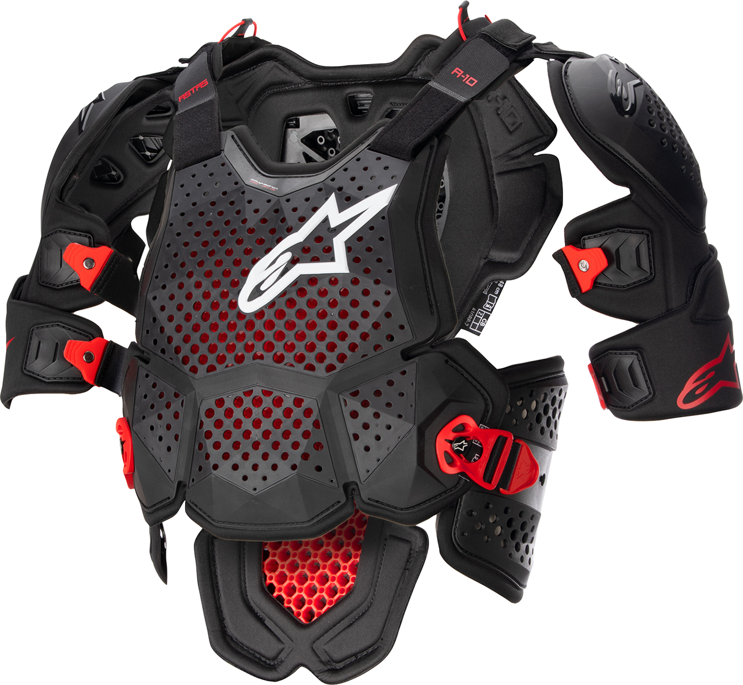 ALPINESTARS A-10 Roost Guard V2 - Black/Red - M/L 6700523-1431-ML