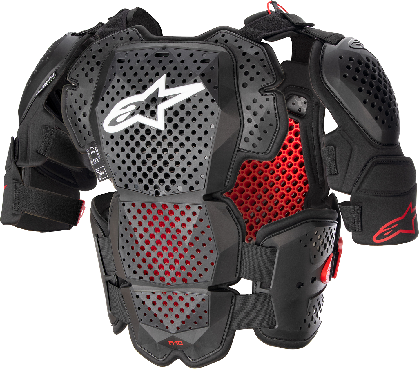 ALPINESTARS A-10 Roost Guard V2 - Black/Red - M/L 6700523-1431-ML