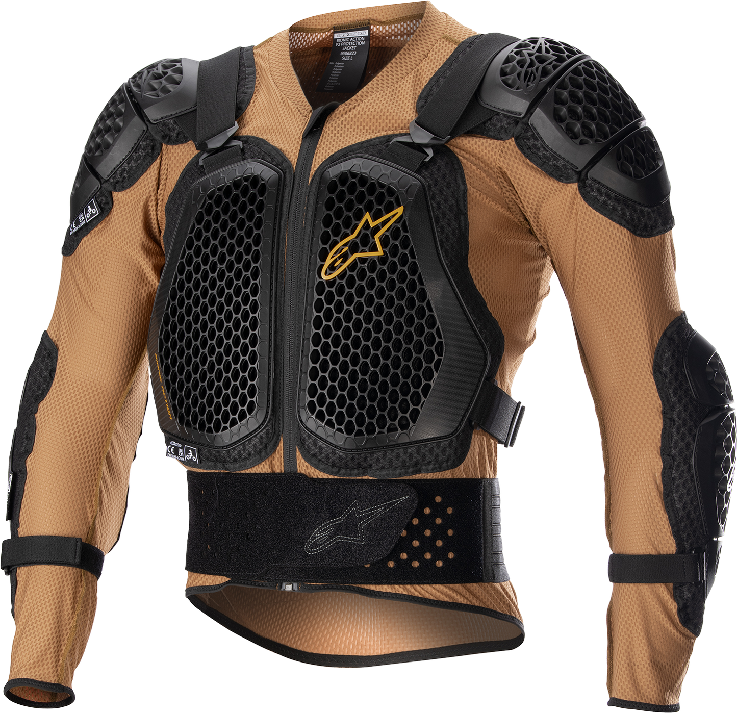 ALPINESTARS Bionic Action V2 Protection Jacket - Camel/Black - Large 6506823-814-L