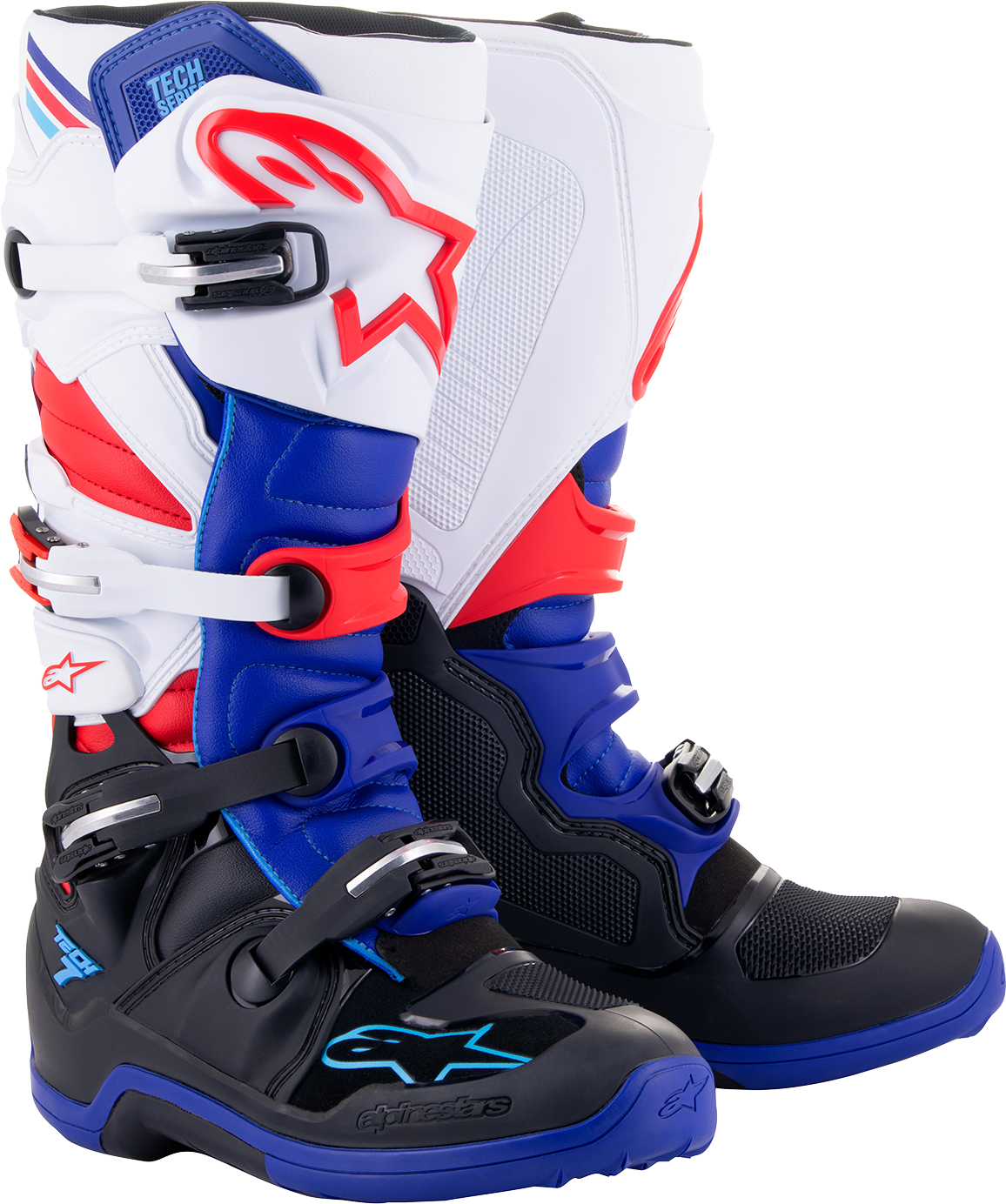 ALPINESTARS Tech 7 Boots - Black/Blue/Red/White - US 9 2012014-1732-9