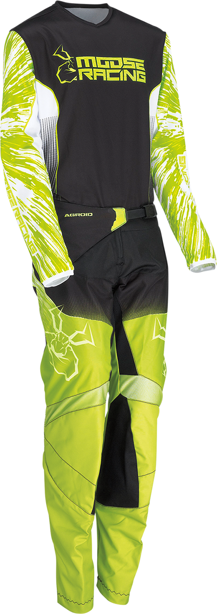 MOOSE RACING Youth Agroid Pants - Hi-Vis/Black - 22 2903-2281
