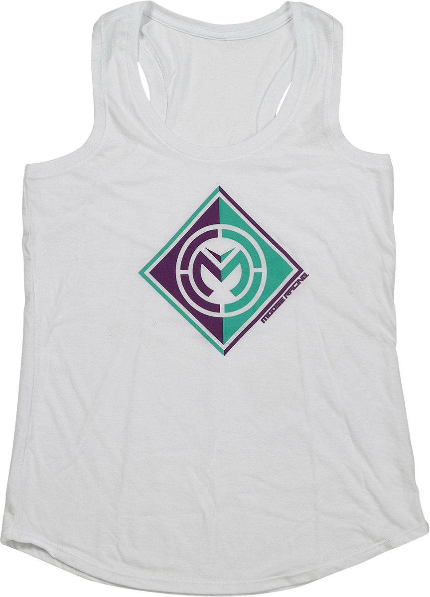 MOOSE RACING Women's Insignia Tank - White - Small 3031-4162