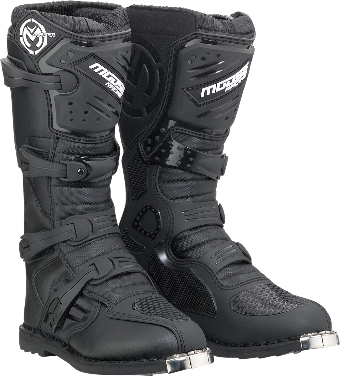 MOOSE RACING Qualifier Boots - Black - ATV Sole - Size 8 3410-2627