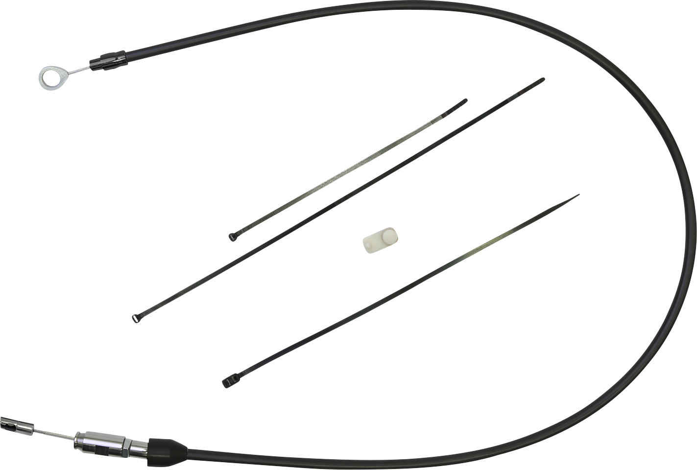 DRAG SPECIALTIES Clutch Cable - Upper - 34" - Black/Black 6323400HE