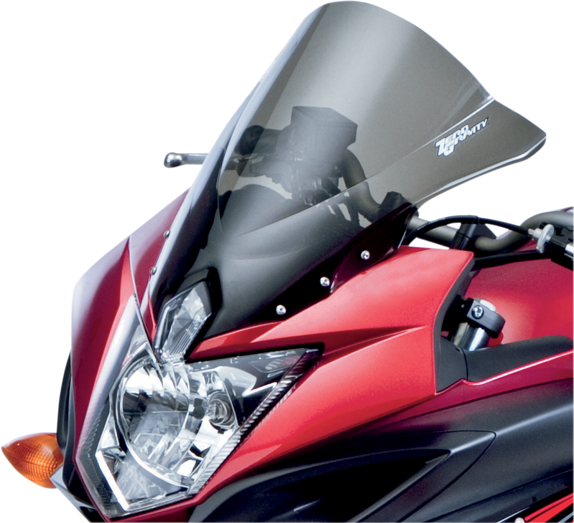 ZERO GRAVITY Double Bubble Windscreen - Smoke - FZ6R 16-523-02