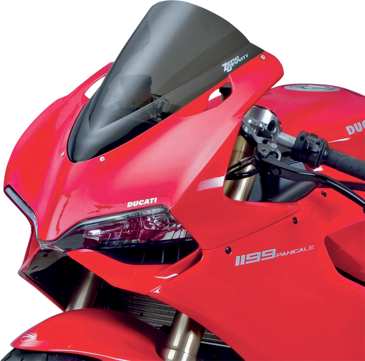 ZERO GRAVITY Double Bubble Windscreen - Smoke - Panigale 16-738-02