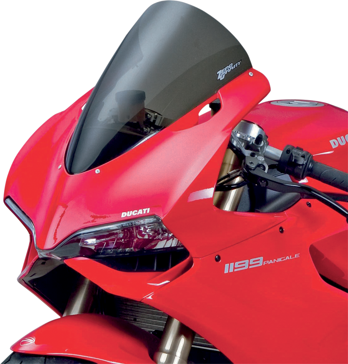 ZERO GRAVITY Corsa Windscreen - Smoke - Panigale 24-738-02