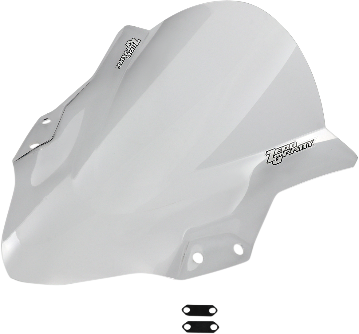 ZERO GRAVITY Double Bubble Windscreen - Clear - Ninja 400 16-283-01
