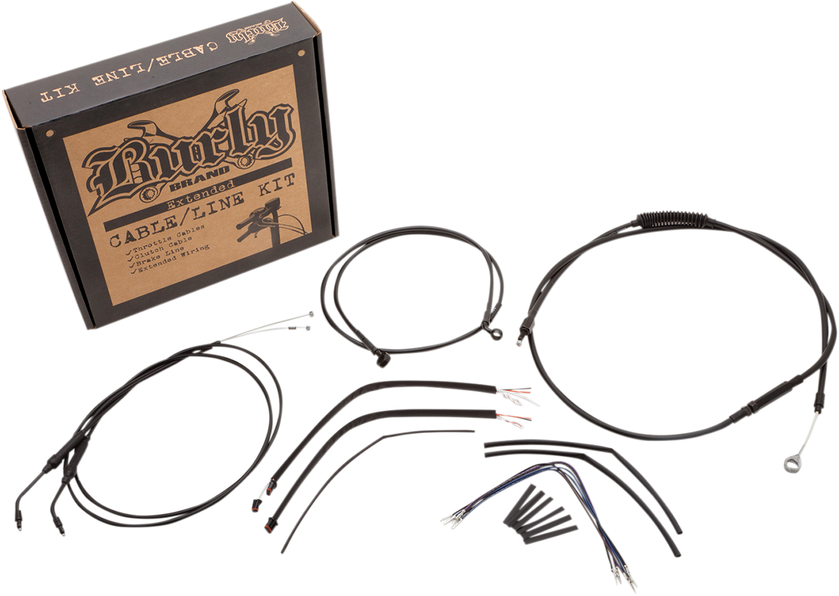 BURLY BRAND Control Kit - 14" Ape Hanger Handlebars B30-1107