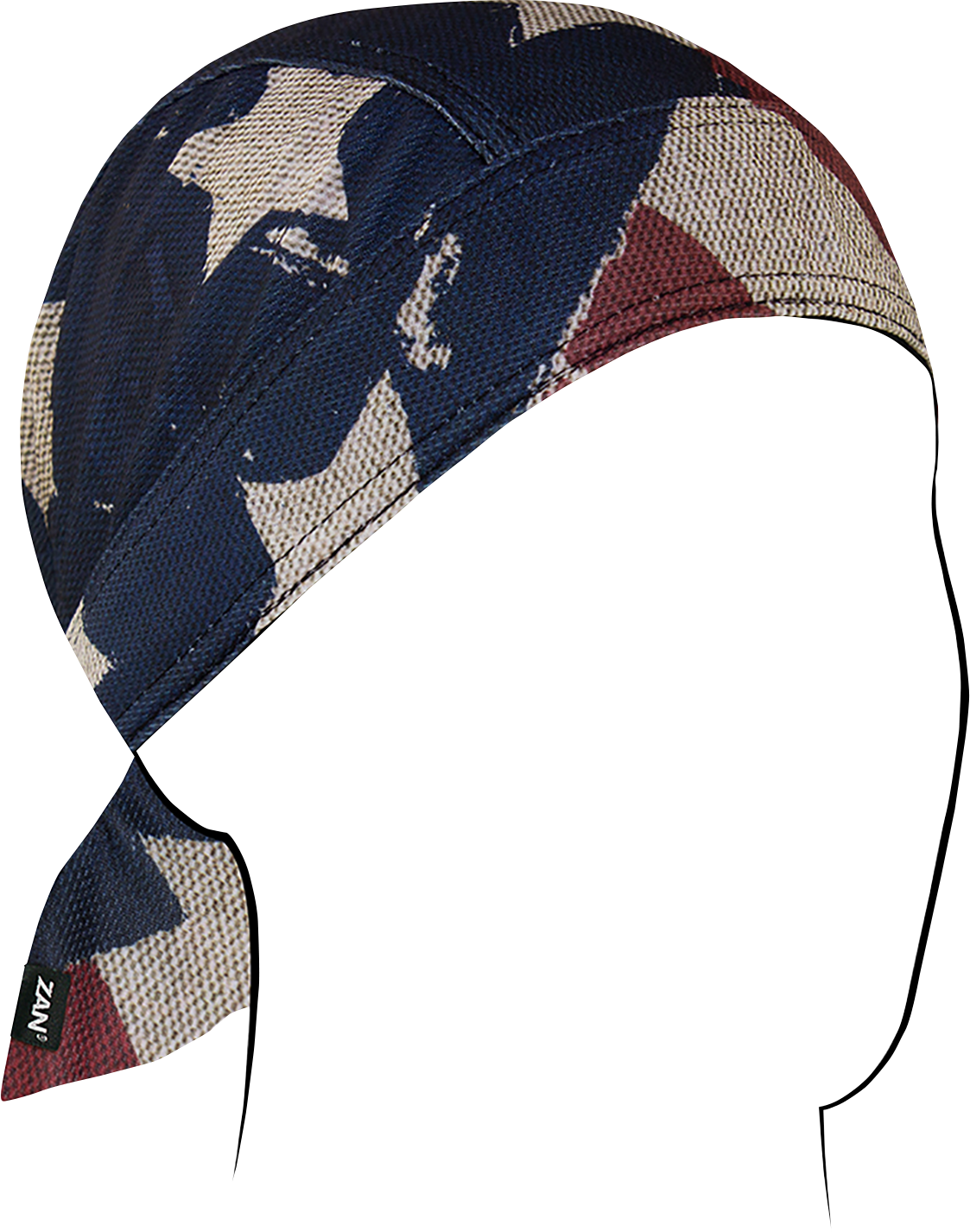 ZAN HEADGEAR Flydanna? Micro-Mesh Polyester Headwrap - Patriot ZM408