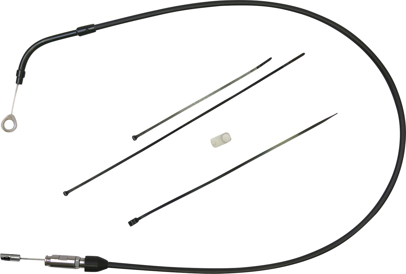 DRAG SPECIALTIES Clutch Cable - Upper - Bent Tube - 49" - Black/Black 6323510HE