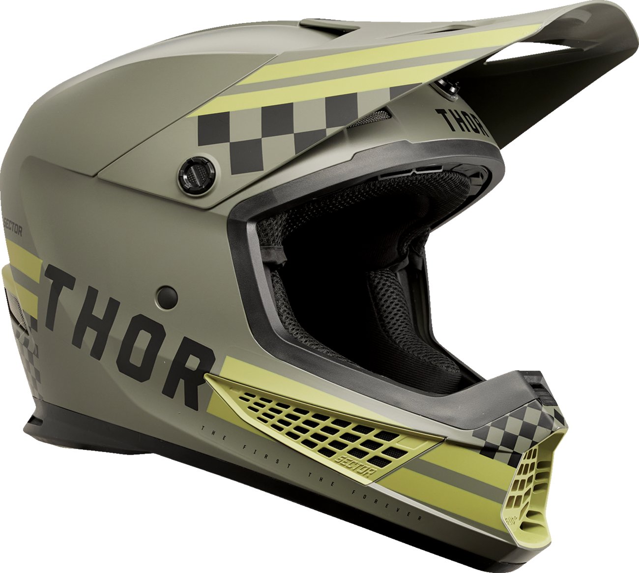 THOR Sector 2 Helmet - Combat - Army/Black - Large 0110-8148