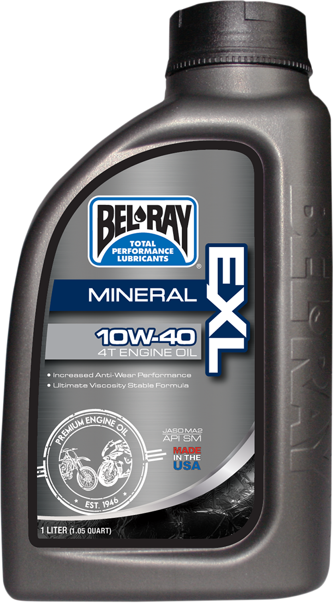 BEL-RAY EXL 4T Mineral Oil - 10W-40 - 1L 99090-B1LW