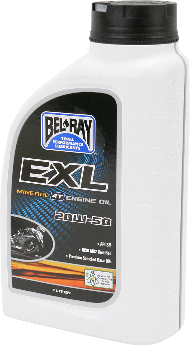 BEL-RAY EXL 4T Mineral Oil - 20W-50 - 1L 99100-B1LW