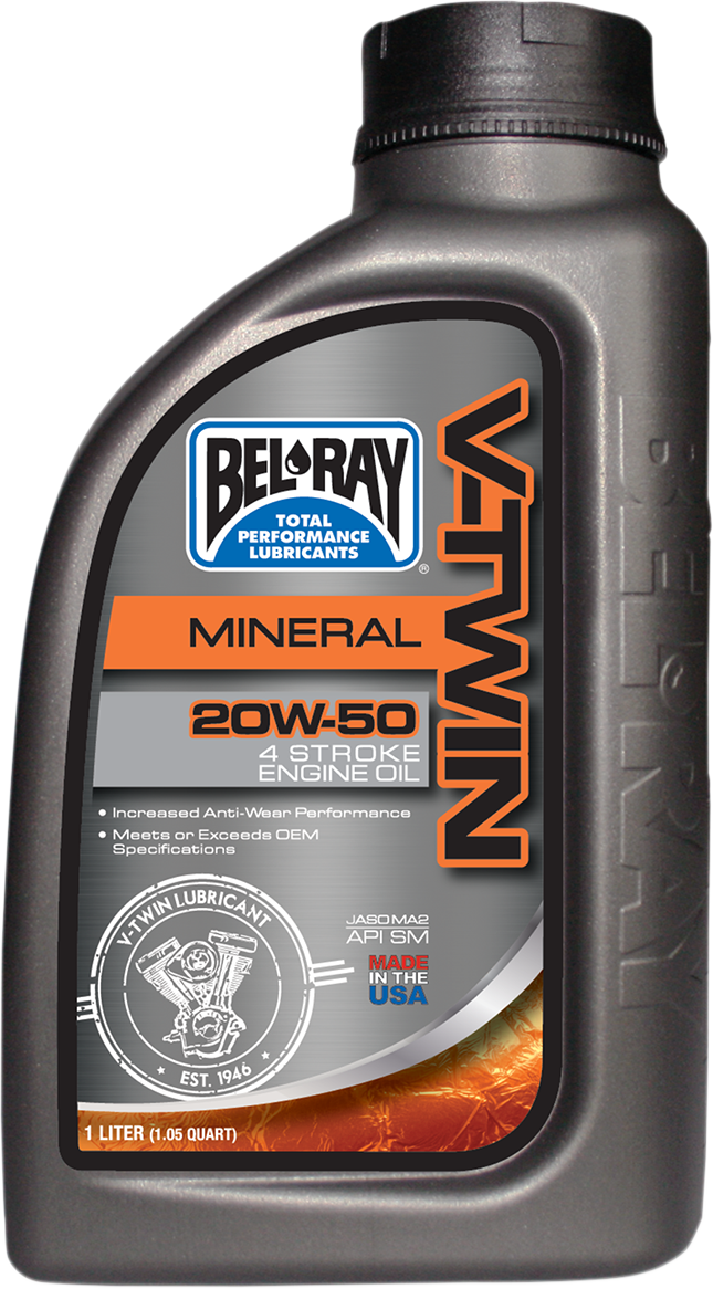 BEL-RAY V Twin Oil - 20W50 - 1L 96905-BT1