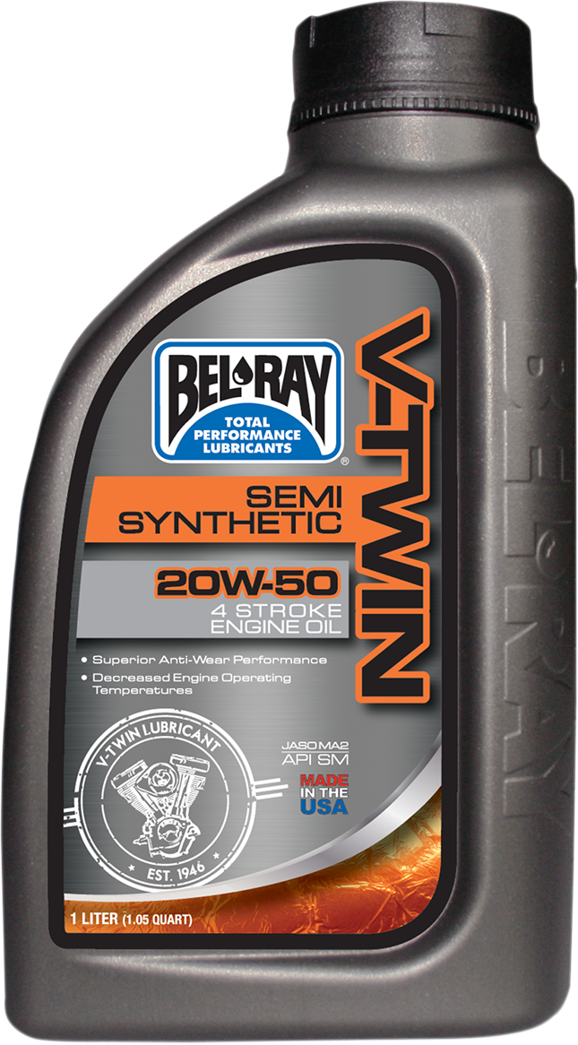 BEL-RAY V Twin Semi Synthetic Oil - 20W-50 -1L 96910-BT1